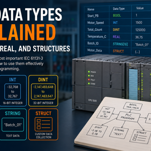 PLC Data Types Explained: BOOL, INT, REAL, and Structures