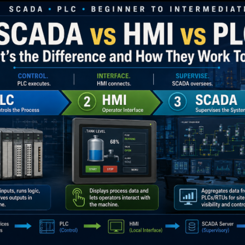 SCADA vs HMI vs PLC